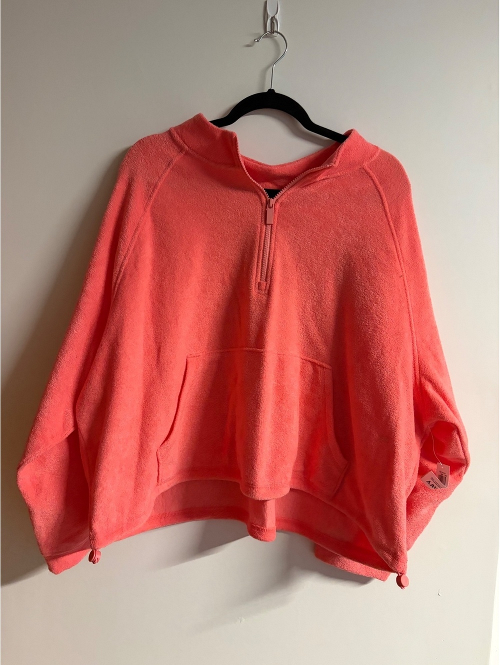 Old Navy salmon color half zip up top size 2X